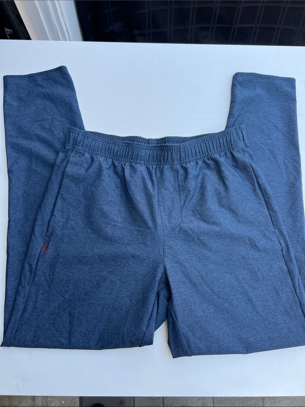 Rhone Men's Elastic Waist Performance Pants - Heathered Blue